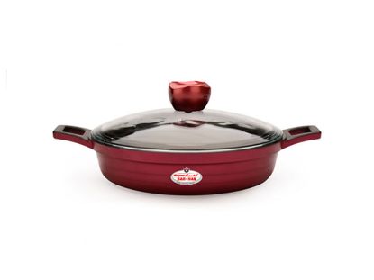 تصویر تاوه زرساب دو دسته جولیانا قطر 24 سانت با درب JL-224TG